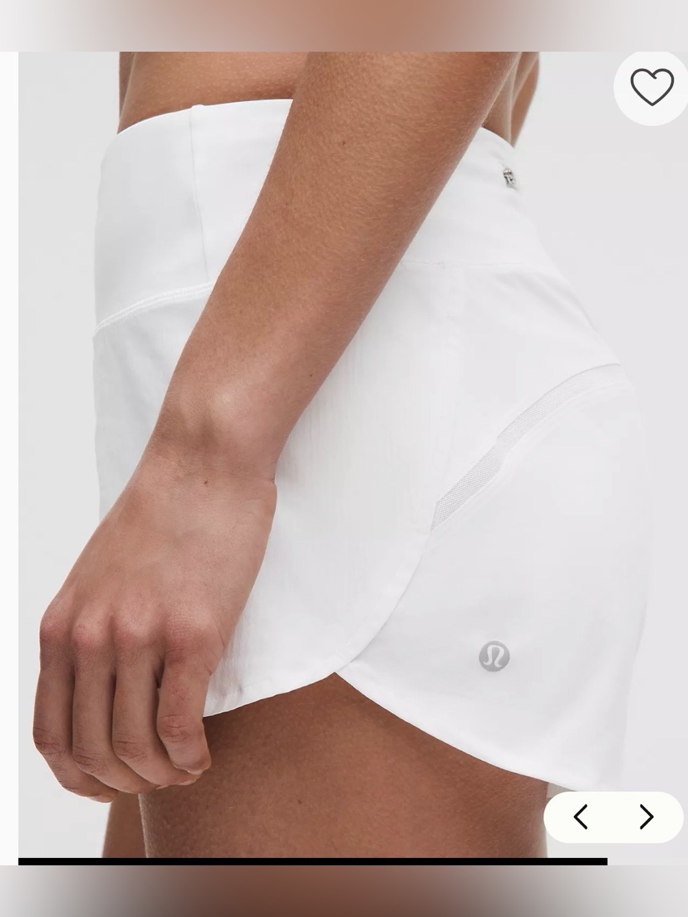 lululemon athletica White High-Rise Athletic Shorts